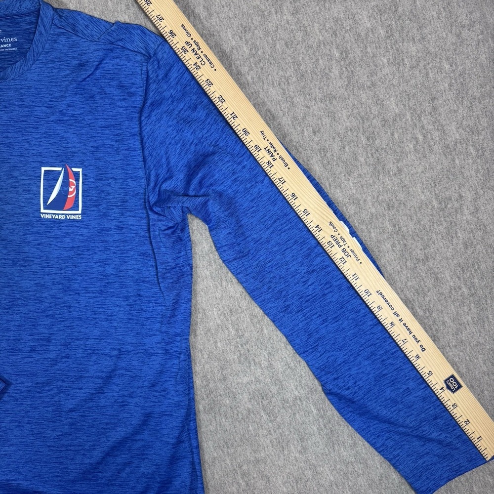VINEYARD VINES Performance Mens Medium Blue Long Sleeve Stretch Sail - Picture 7 of 11